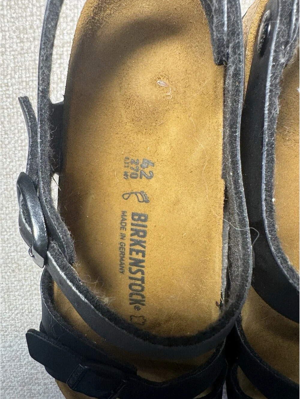 Birkenstock New w/o Box Rio Black Birko Flor Regular Size 42